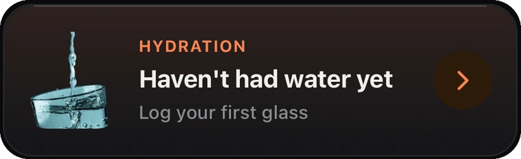 Hydration reminder